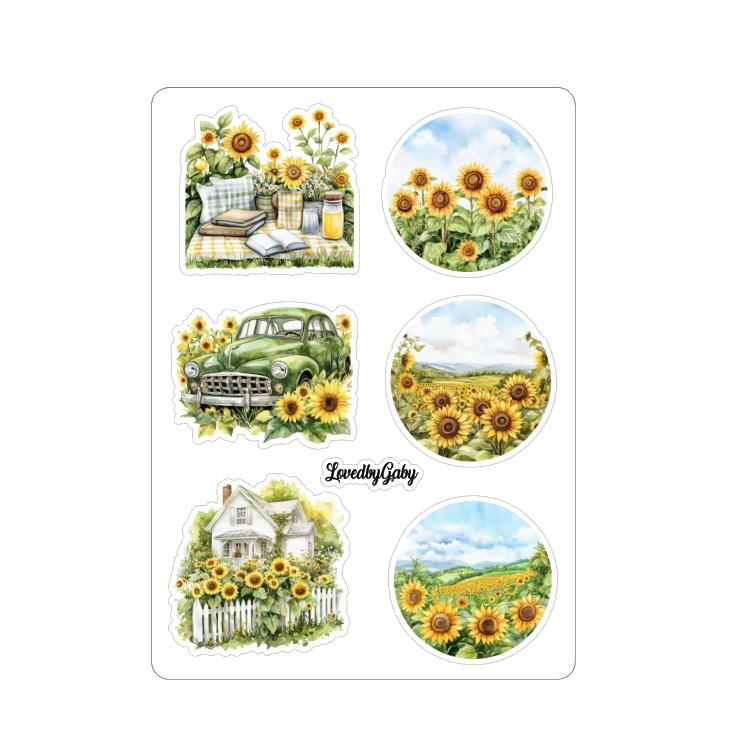 LovedbyGaby stickers Sunflowers