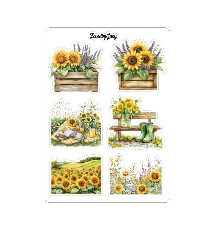 LovedbyGaby stickers Sunflowers
