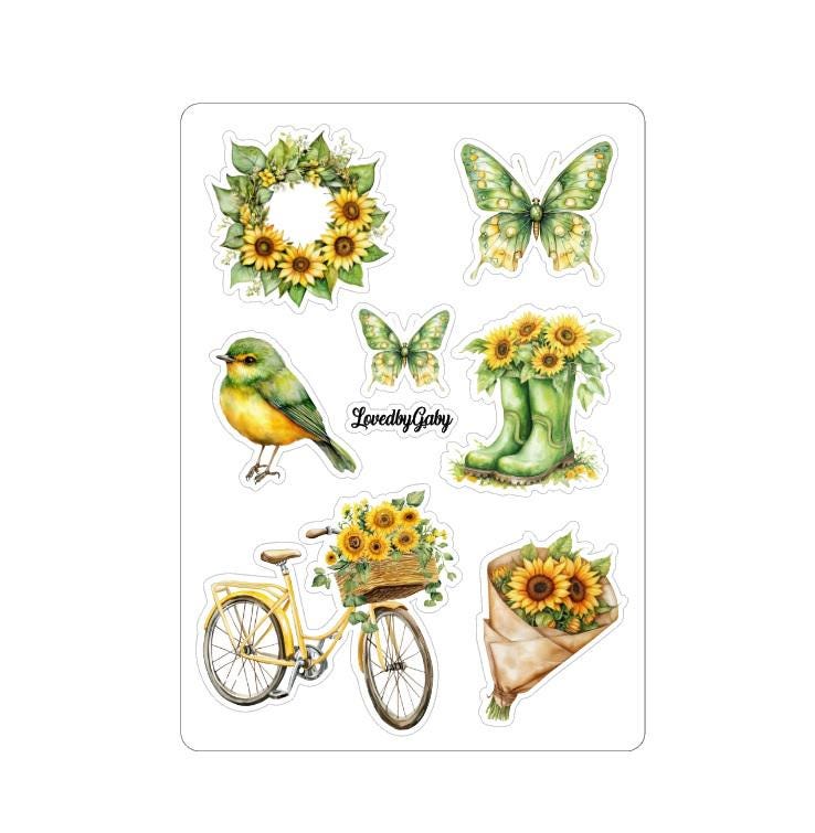 LovedbyGaby stickers Sunflowers