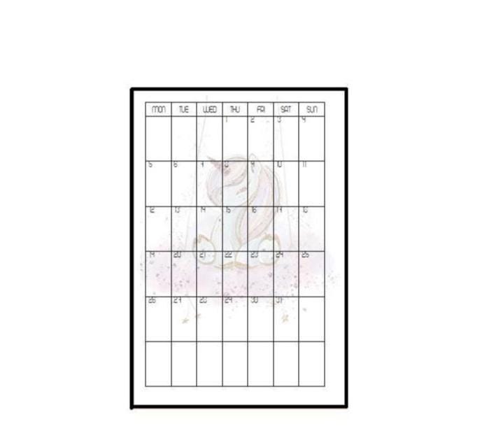 2026 Monthly cards for the A5 planners