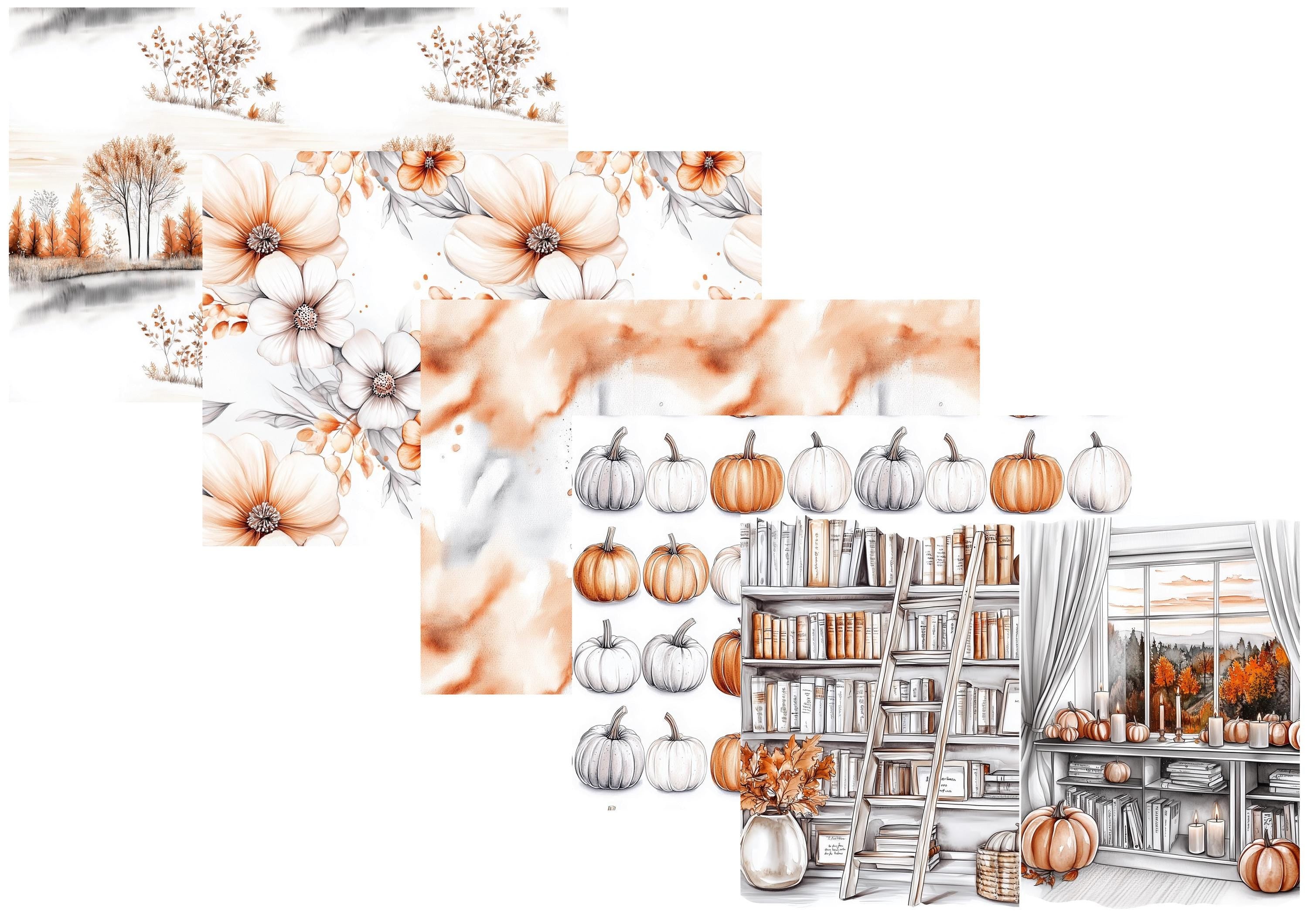 LovedbyGaby A4 journalpaper set Autumn planning