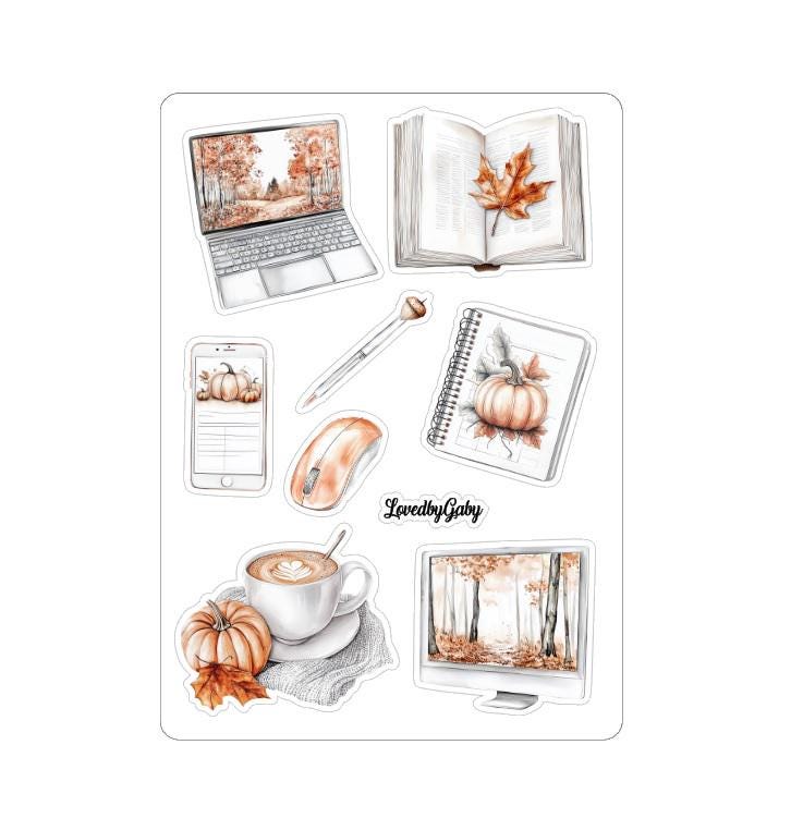 Lovedbygaby stickers autumn planner