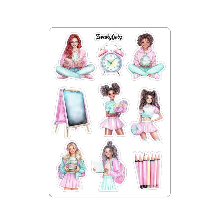 LovedbyGaby stickers Back to School