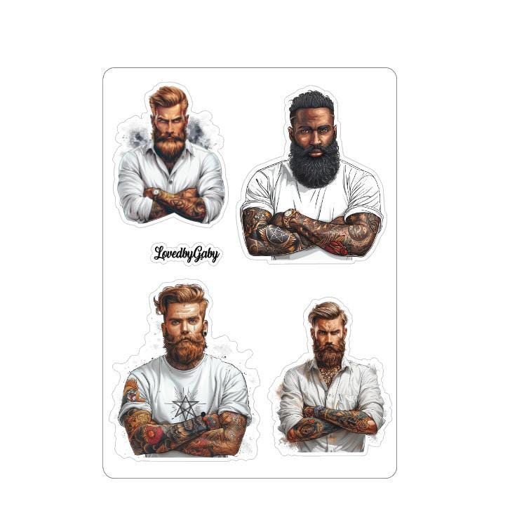 LovedbyGaby stickers Beardmen