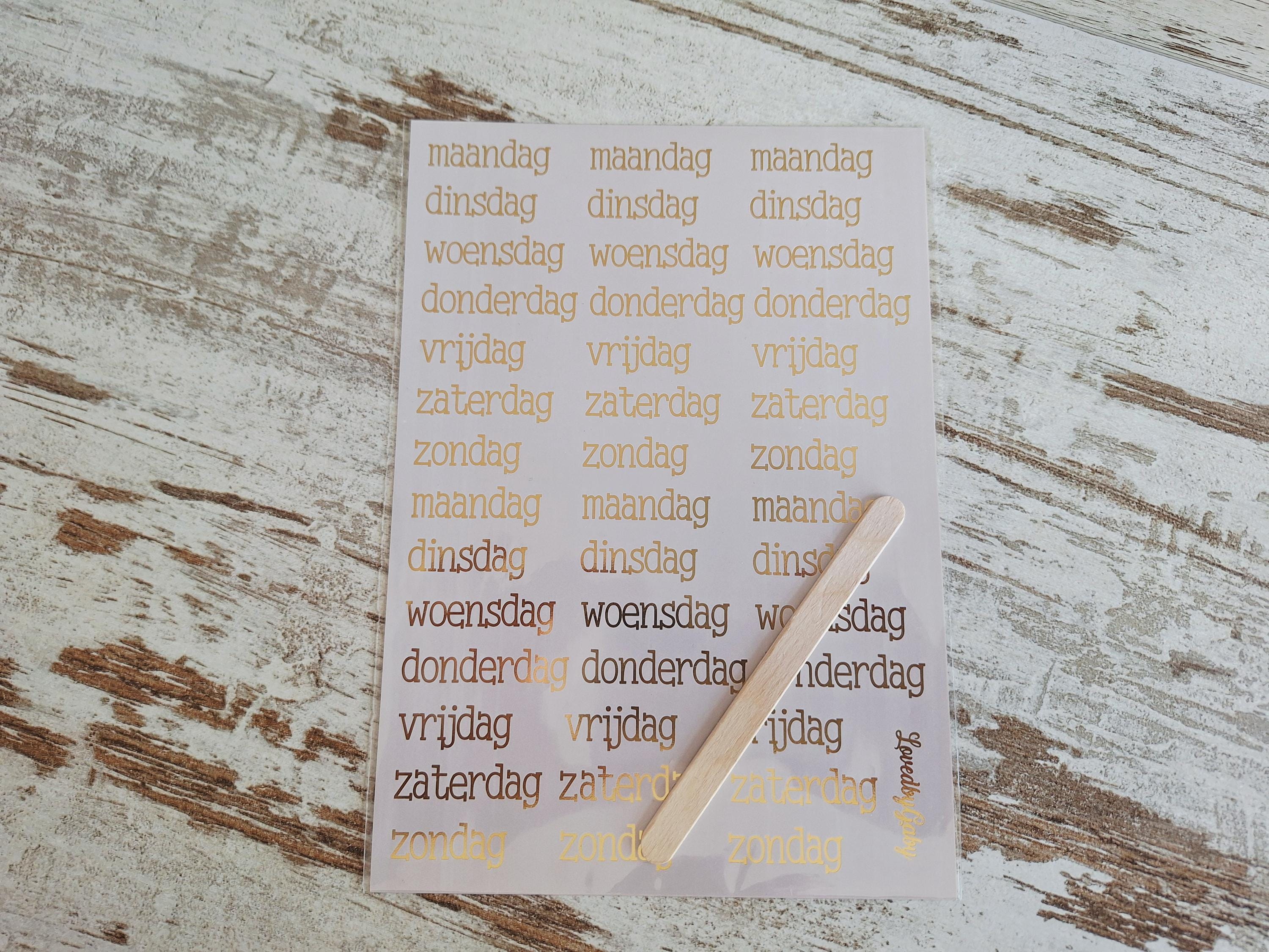 LovedbyGaby A5 rub-ons gold foil