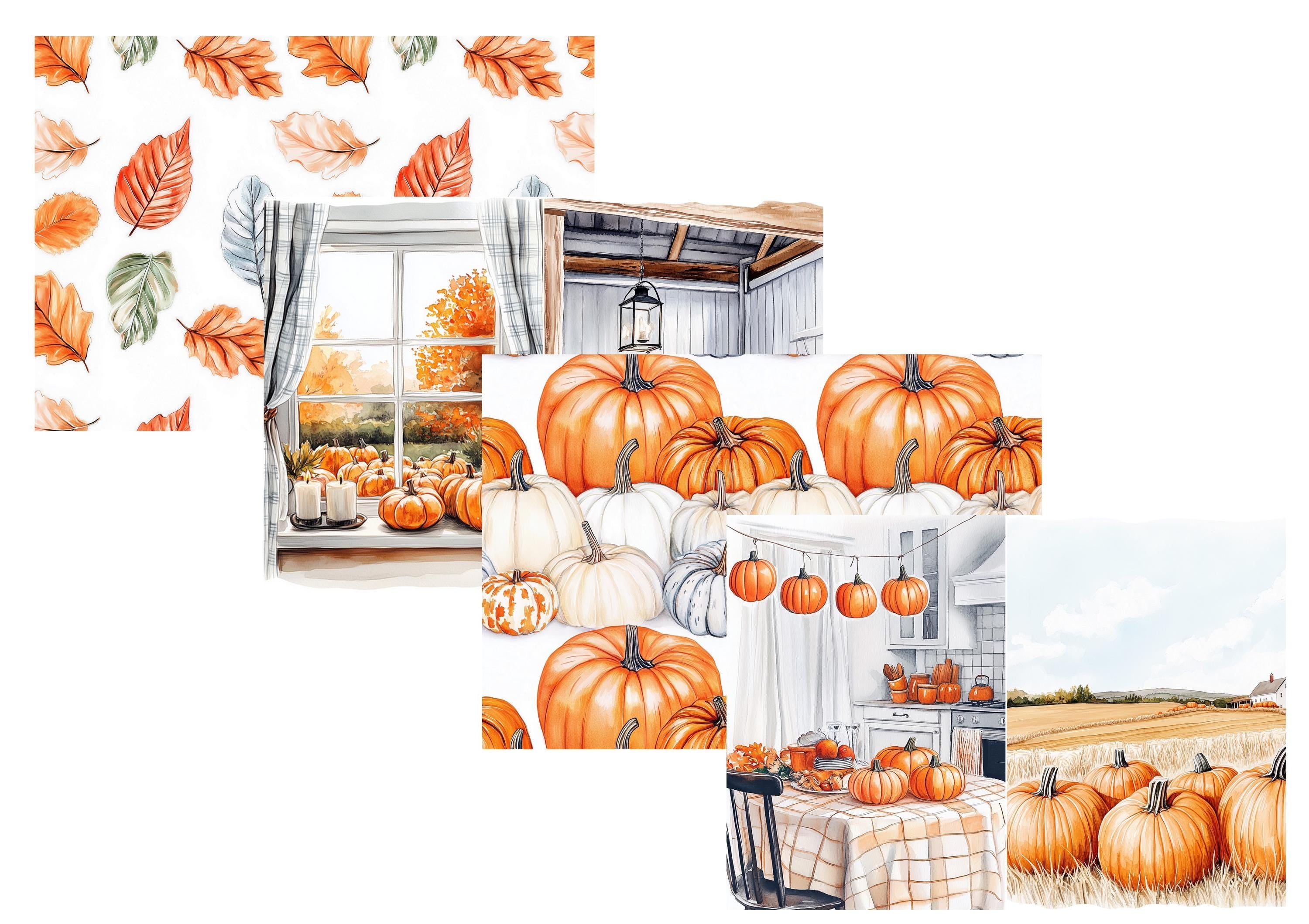 LovedbyGaby A4 journalpapier set Pumpkin spice
