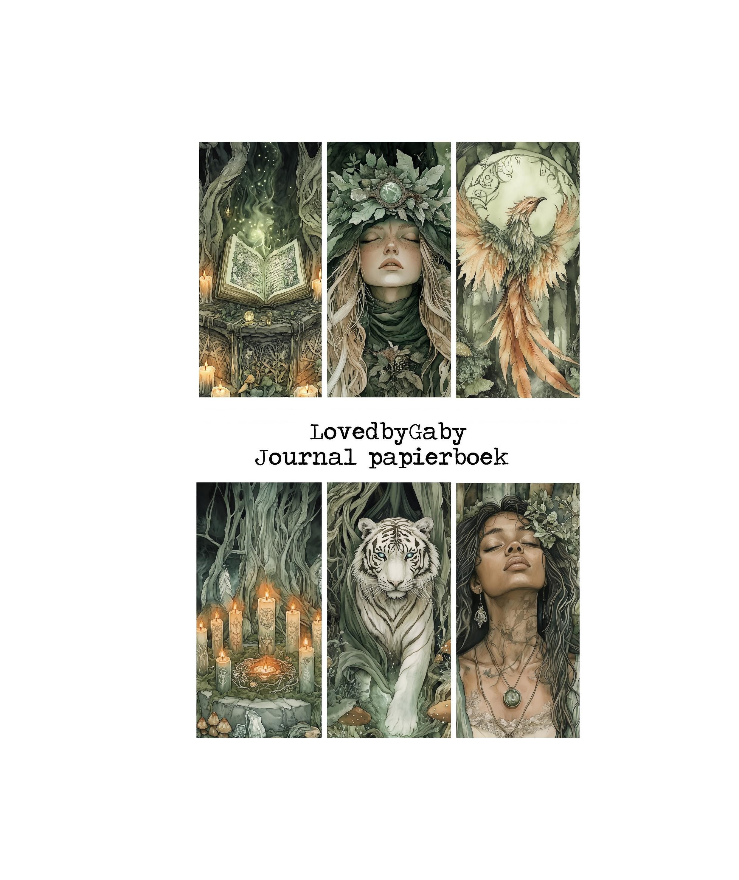 LovedbyGaby A5 journalpaper book Forest witch