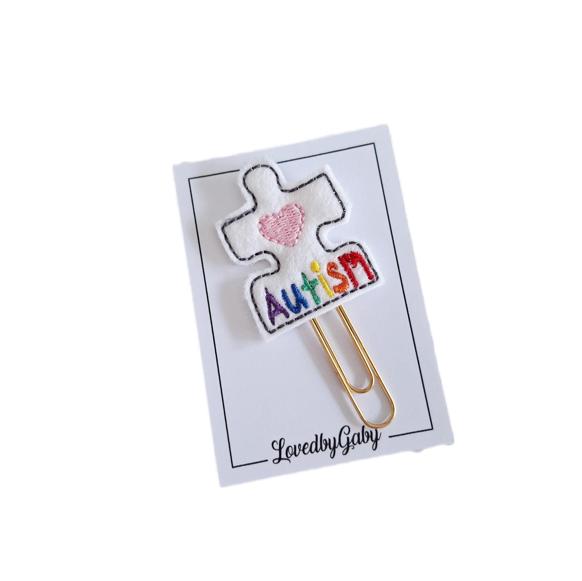 LovedbyGaby paperclips bat, fox, washi, crafty and autism