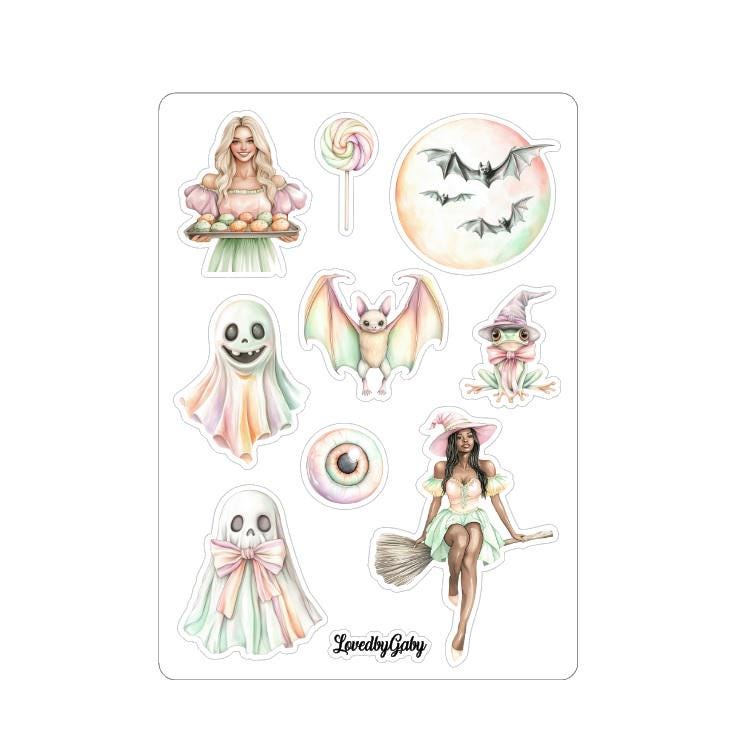 LovedbyGaby stickers Pastel halloween