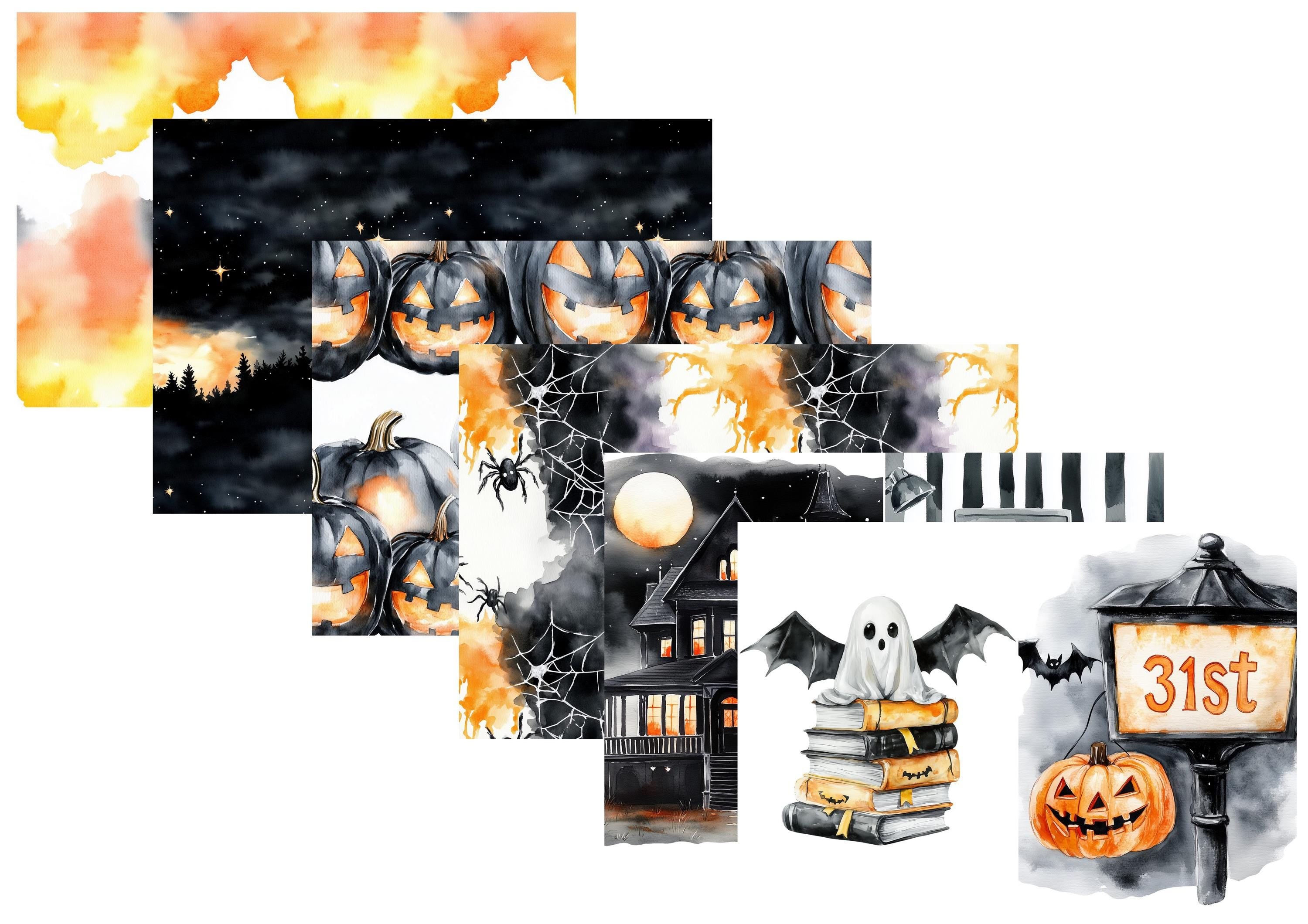 LovedbyGaby A4 journalpaper set Halloween planning
