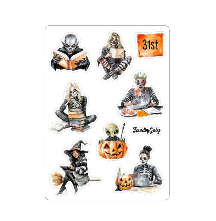 LovedbyGaby stickers Halloween planning
