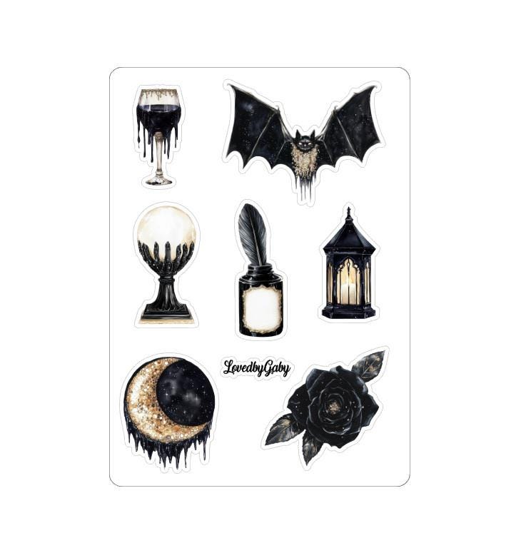 LovedbyGaby stickers vampires library