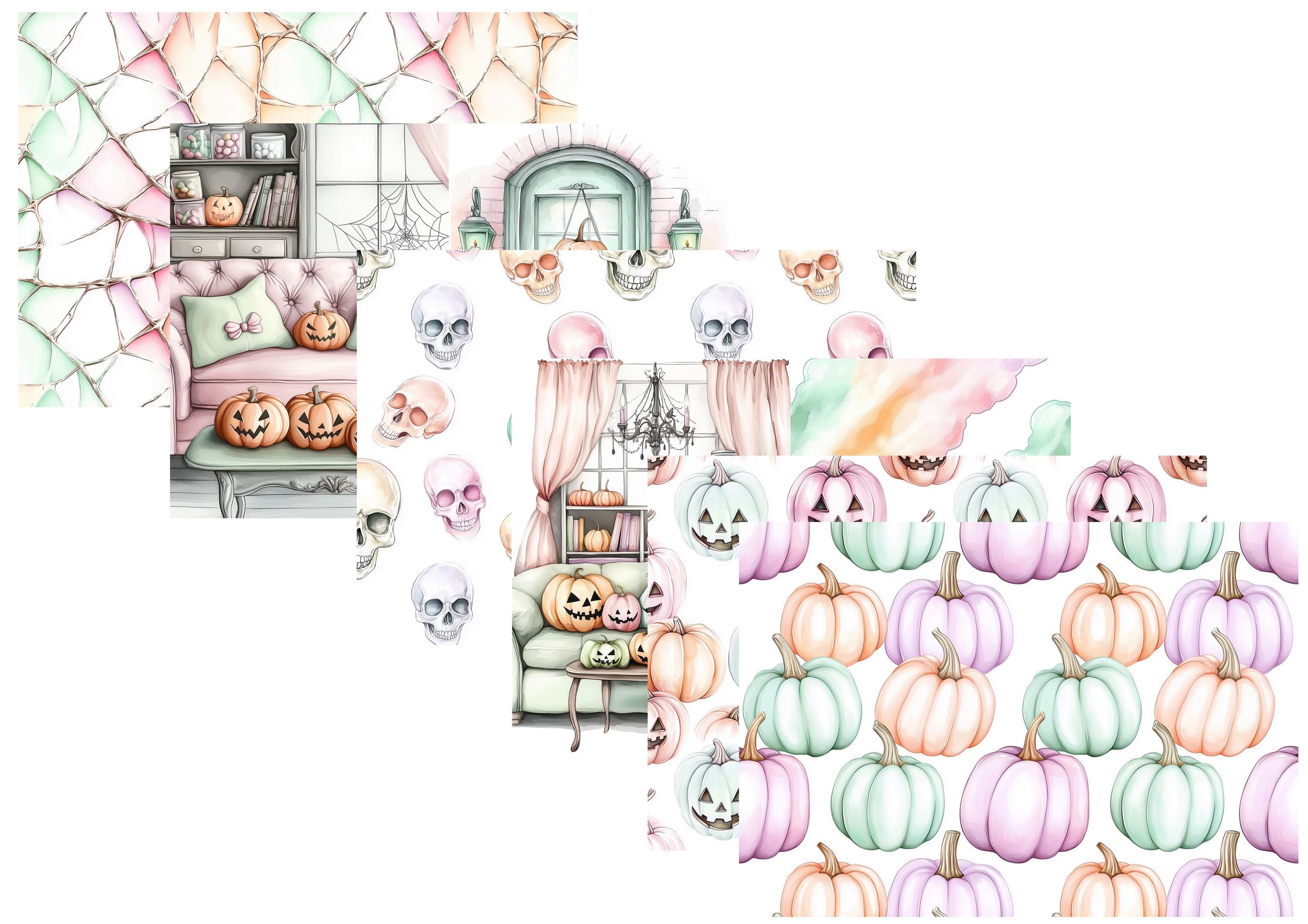 LovedbyGaby A4 journalpaper set Pastel halloween