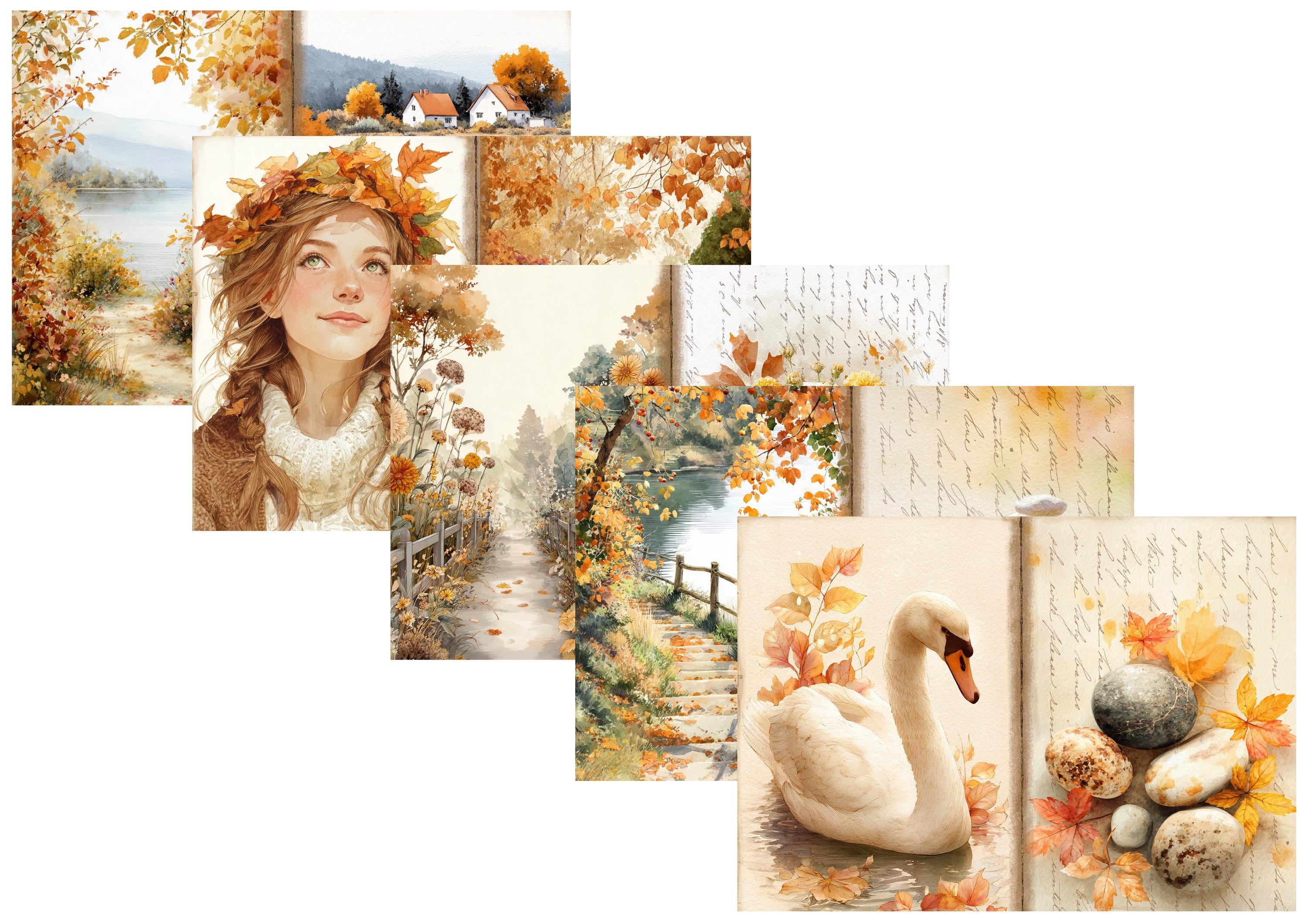 LovedbyGaby A4 journalpaper set Fall charme