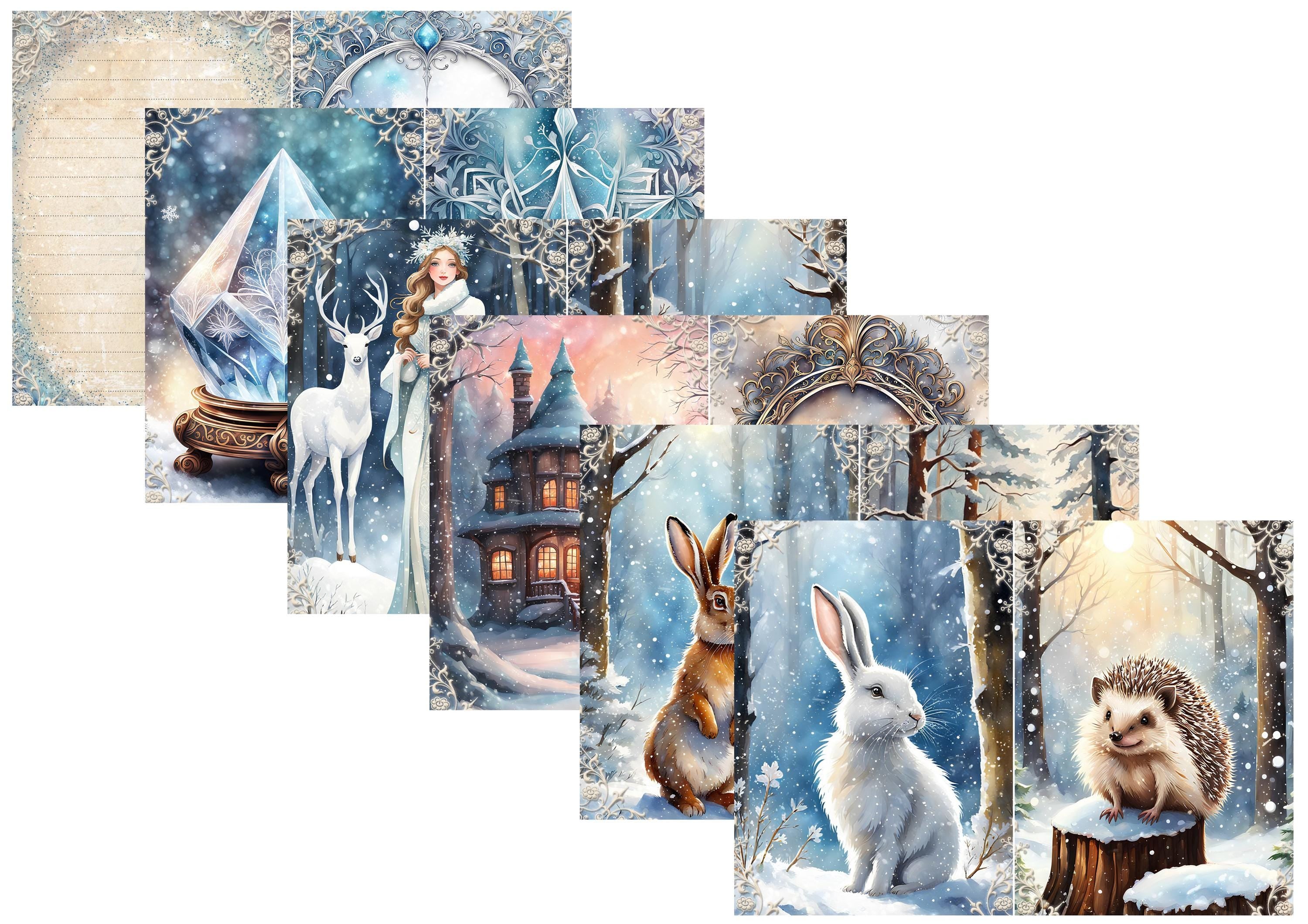 LovedbyGaby A4 journalpapier set Magic winter