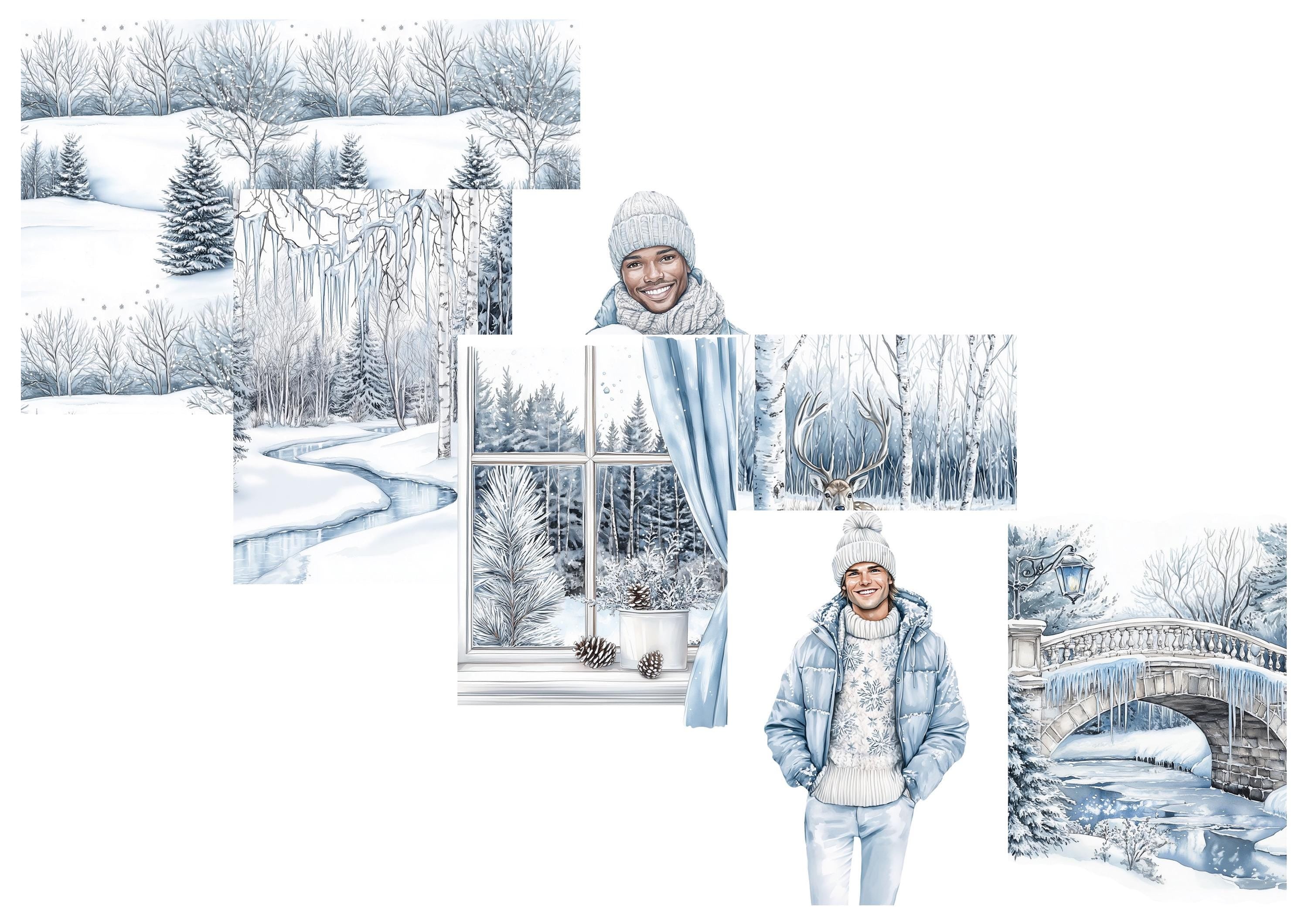 LovedbyGaby A4 journalpaper set Frosty