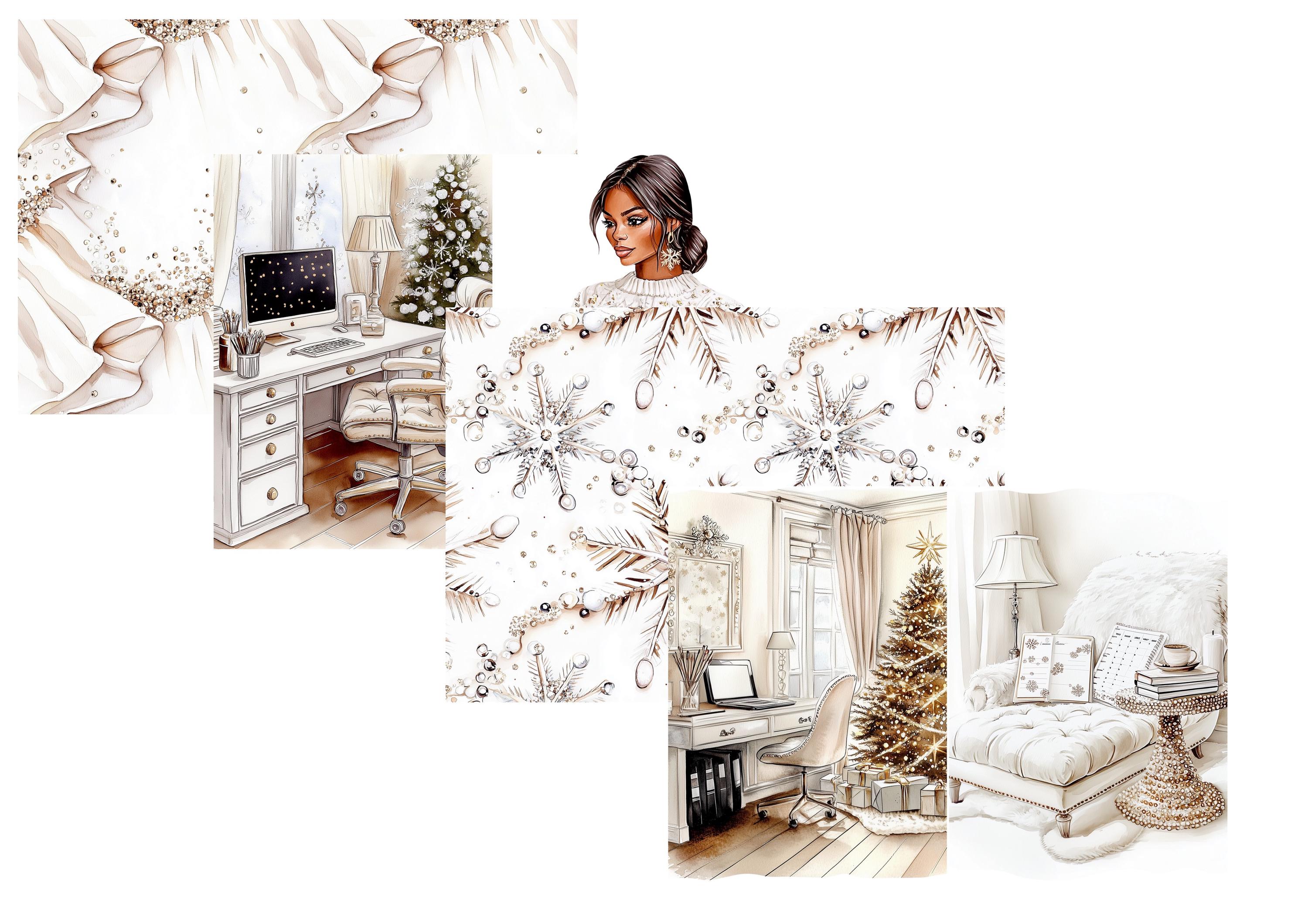 LovedbyGaby A4 journalpapier set Winterplan