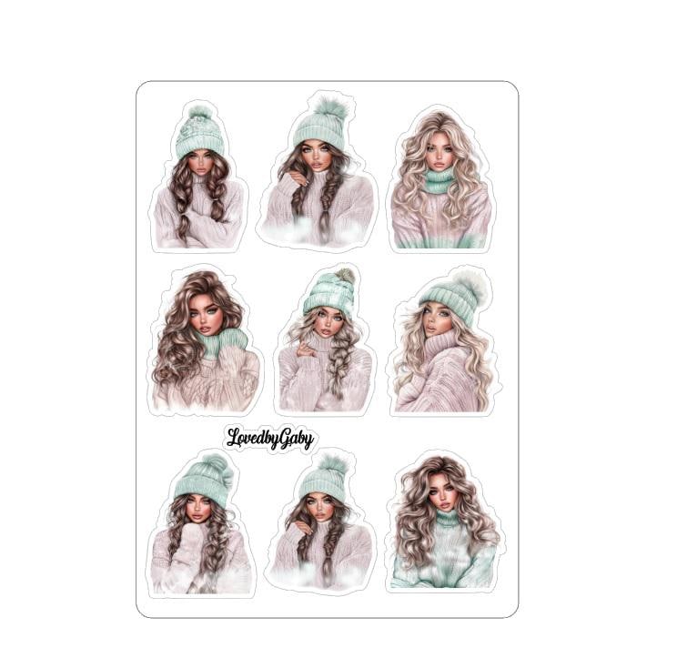 LovedbyGaby stickers pastel winter