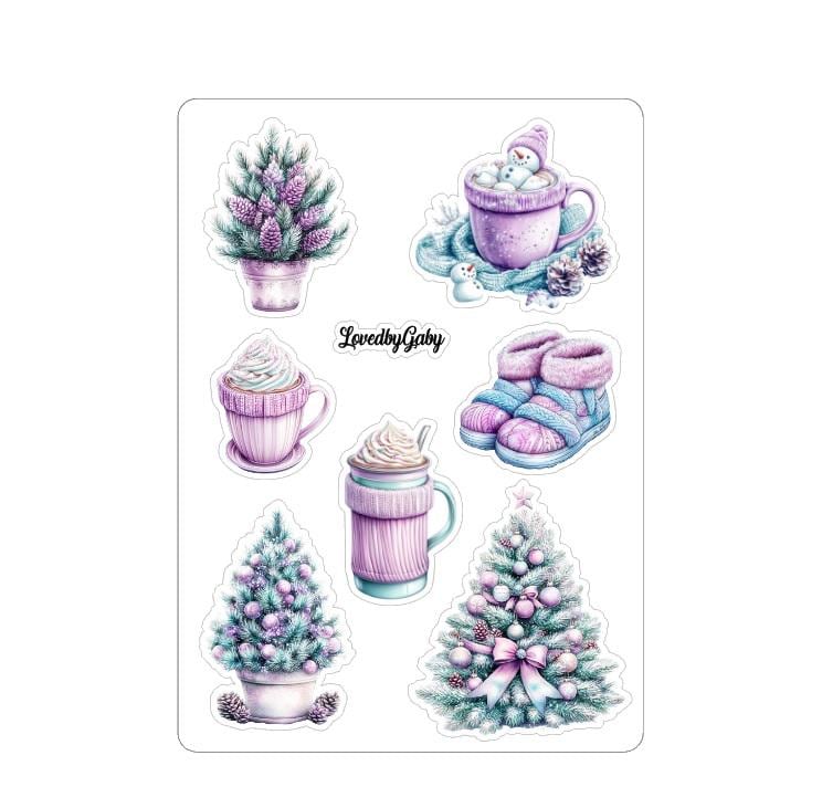 LovedbyGaby stickers pastel winter