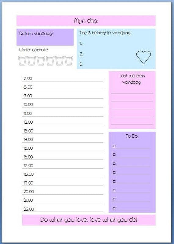 A5 inserts "my day" 20 vel
