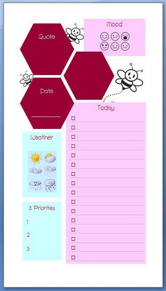 Personal inserts "berry" 20 vel