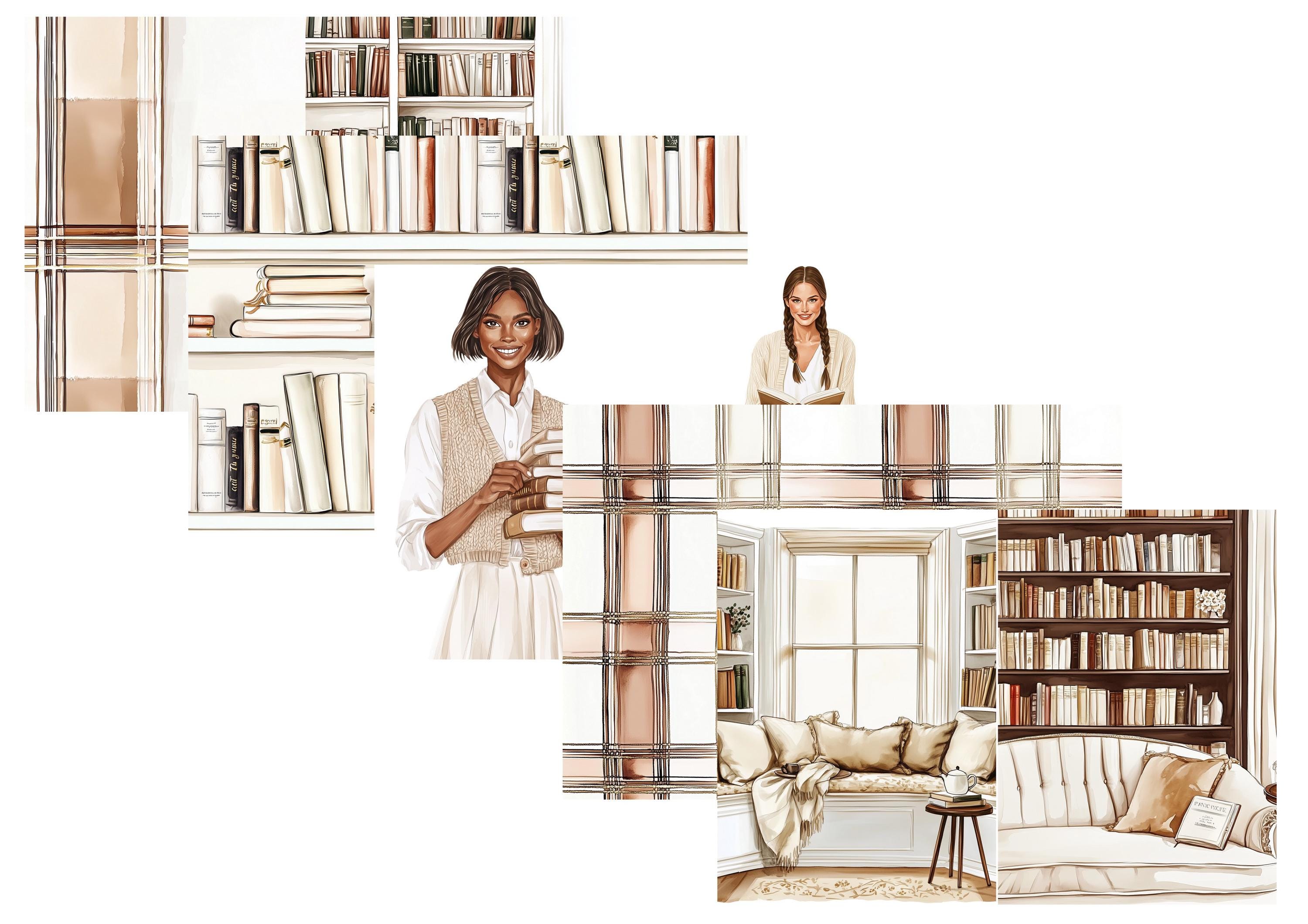 LovedbyGaby A4 journalpapier set Book time