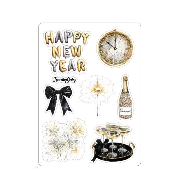 LovedbyGaby stickers Happy New Year