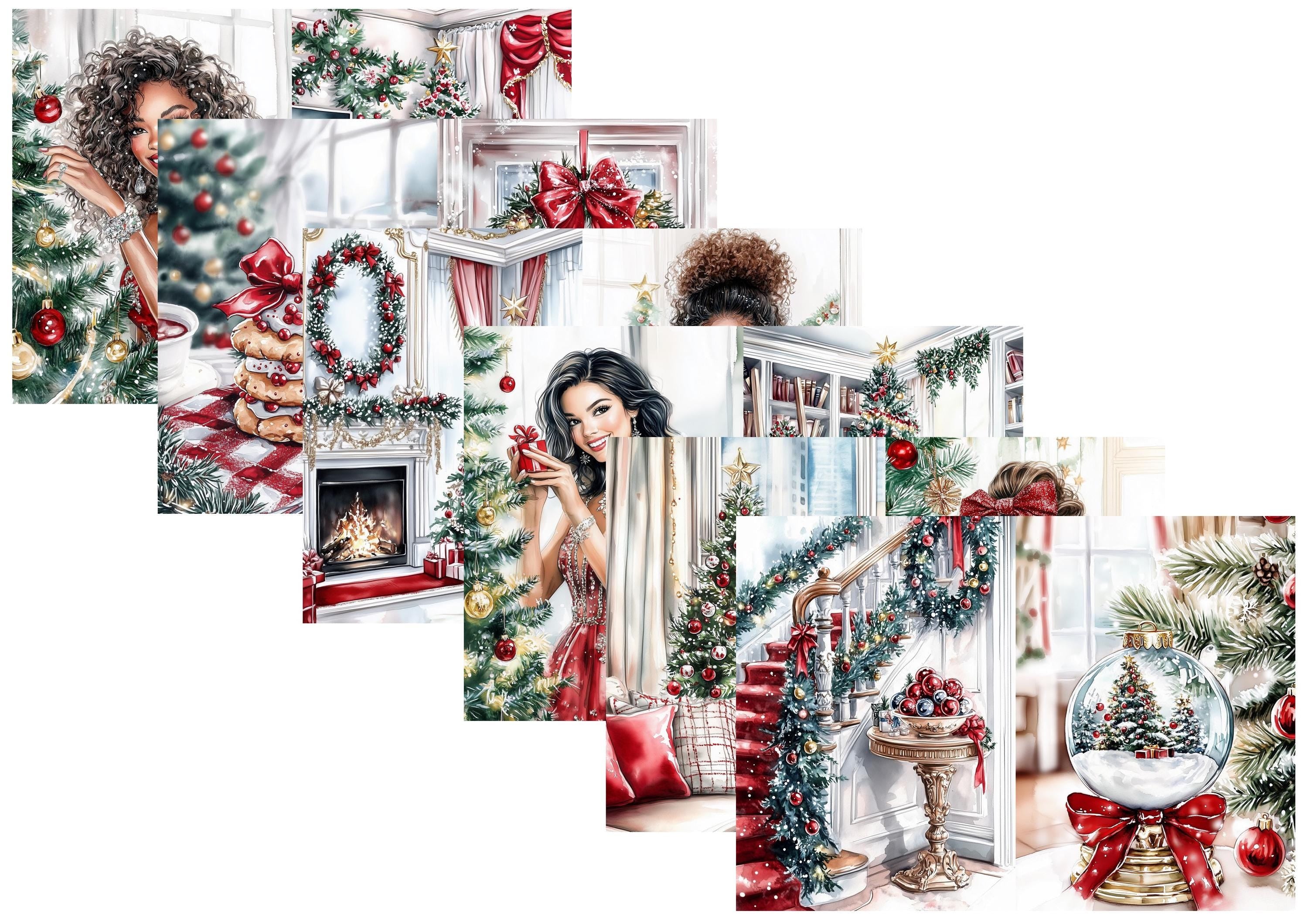 LovedbyGaby A4 journalpapier set Christmas Time