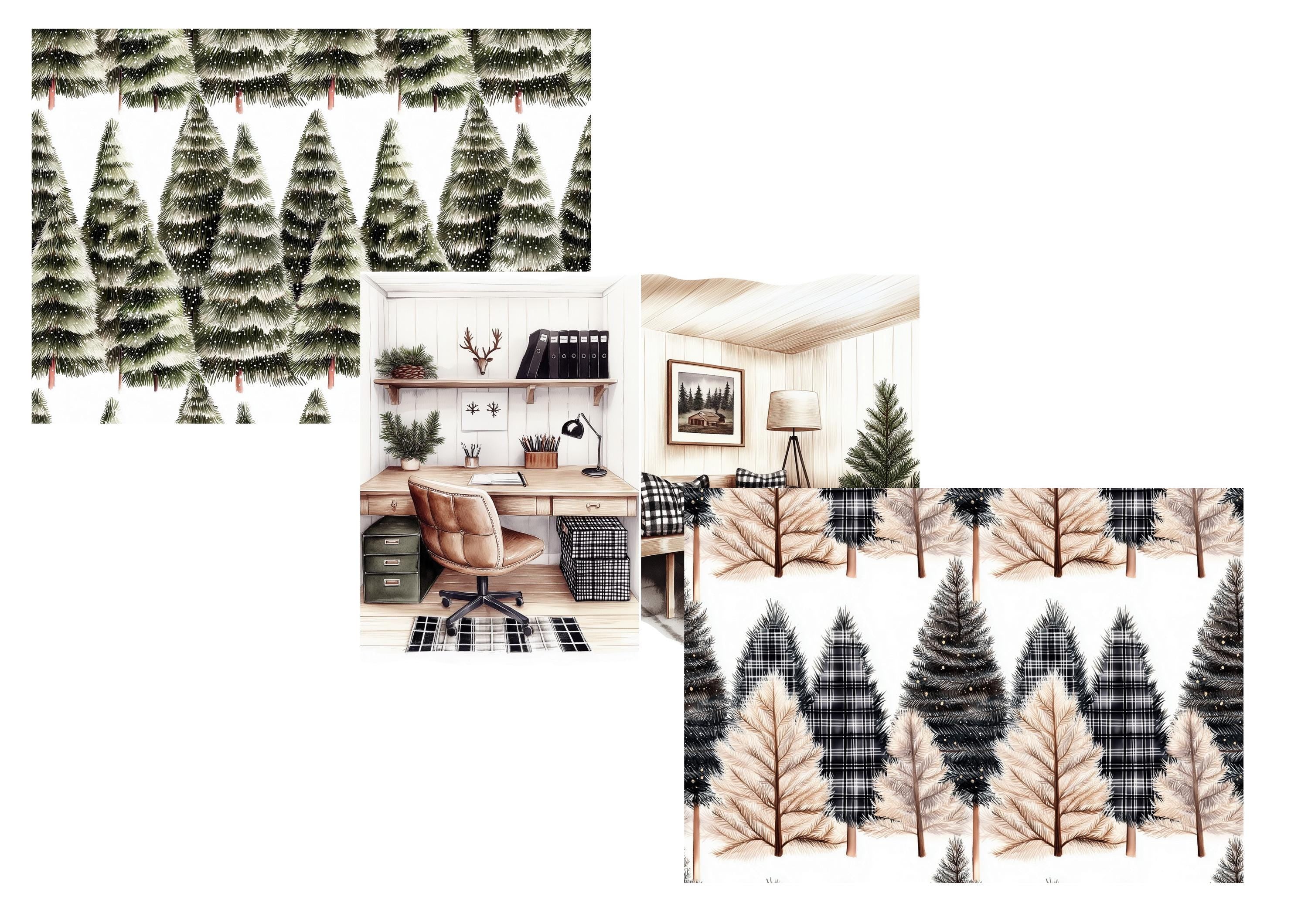 LovedbyGaby A4 journalpapier set Rustiek winter