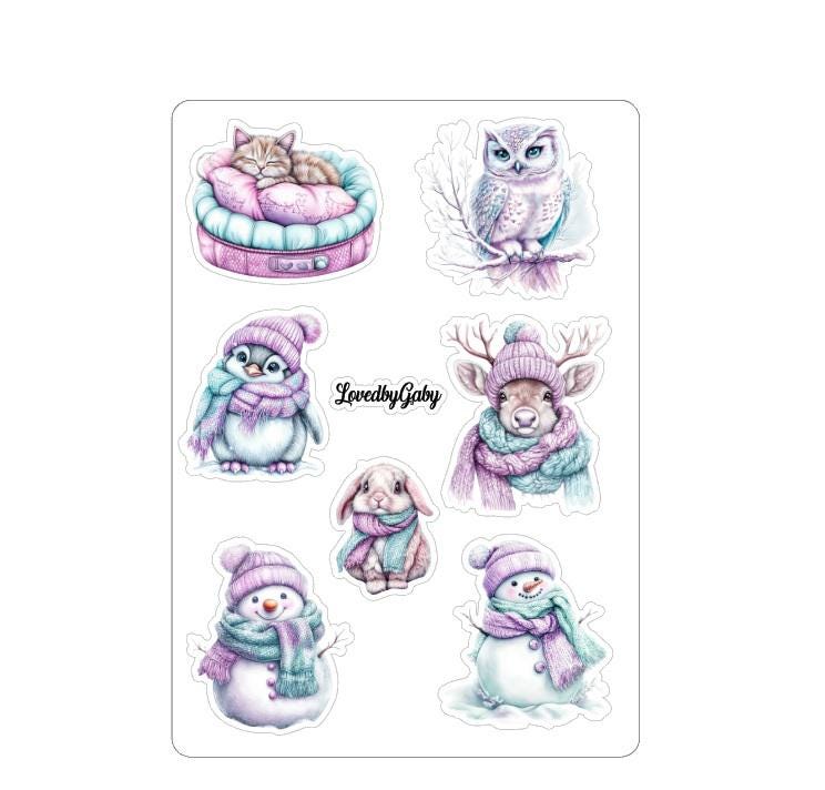 LovedbyGaby stickers pastel winter