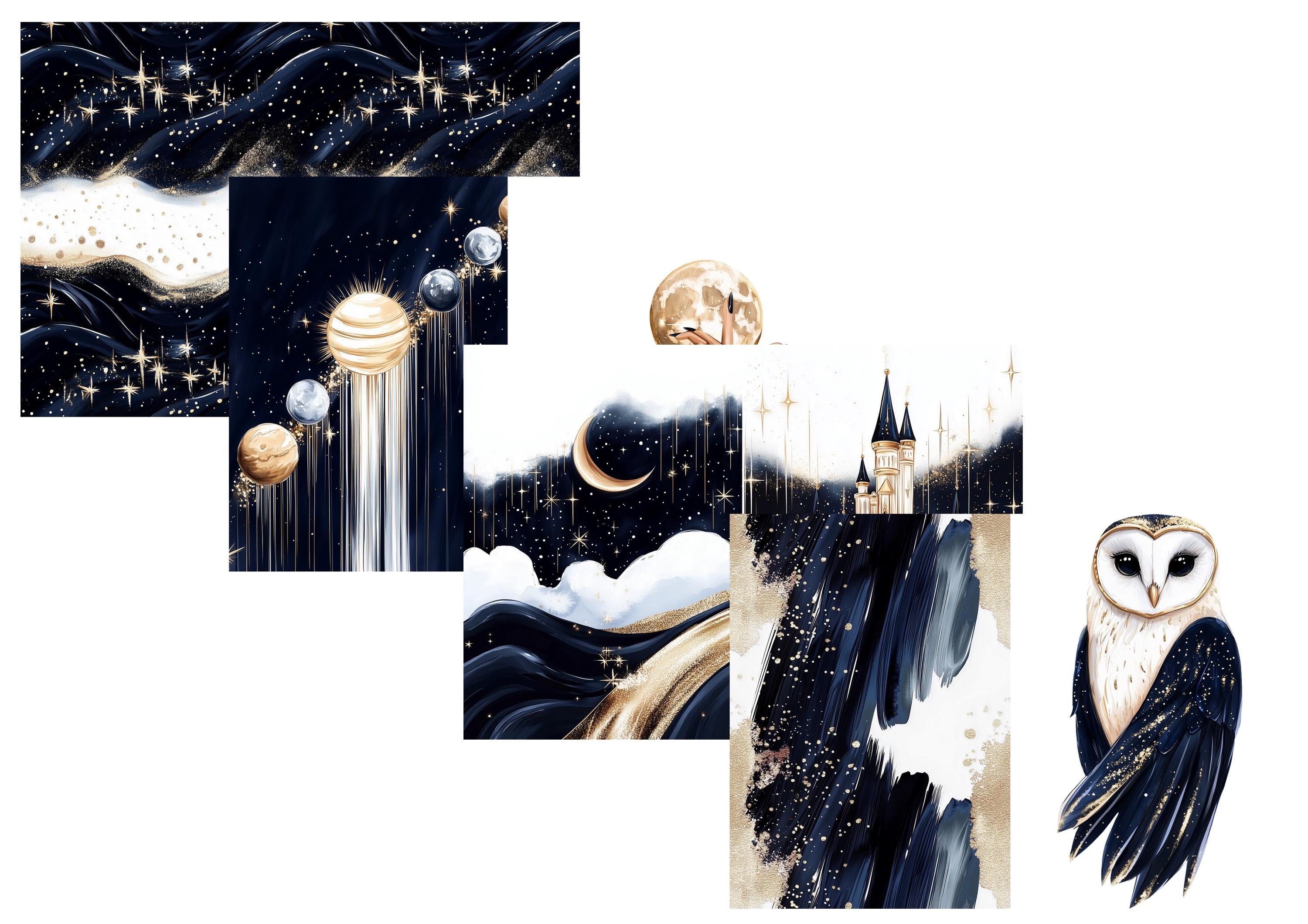 LovedbyGaby A4 journalpapier set Maangodin