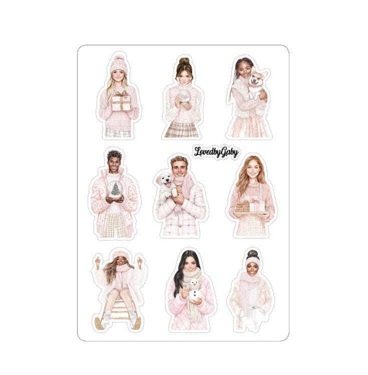 LovedbyGaby stickers Pink winter