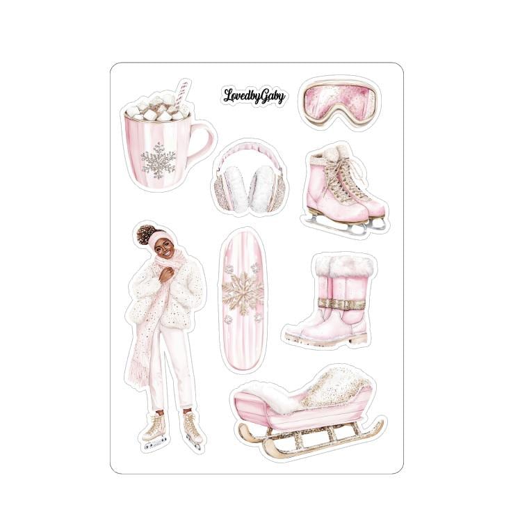 LovedbyGaby stickers Pink winter