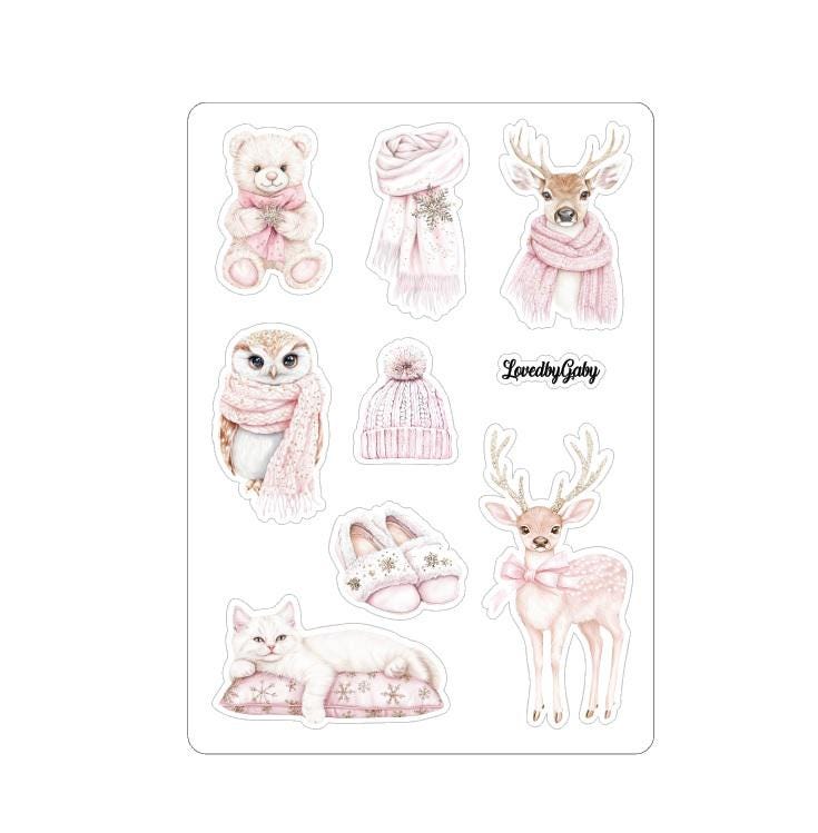 LovedbyGaby stickers Pink winter