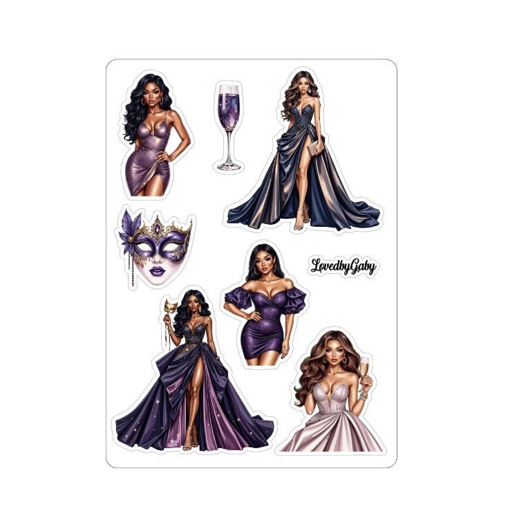 LovedbyGaby stickers Purple New Year
