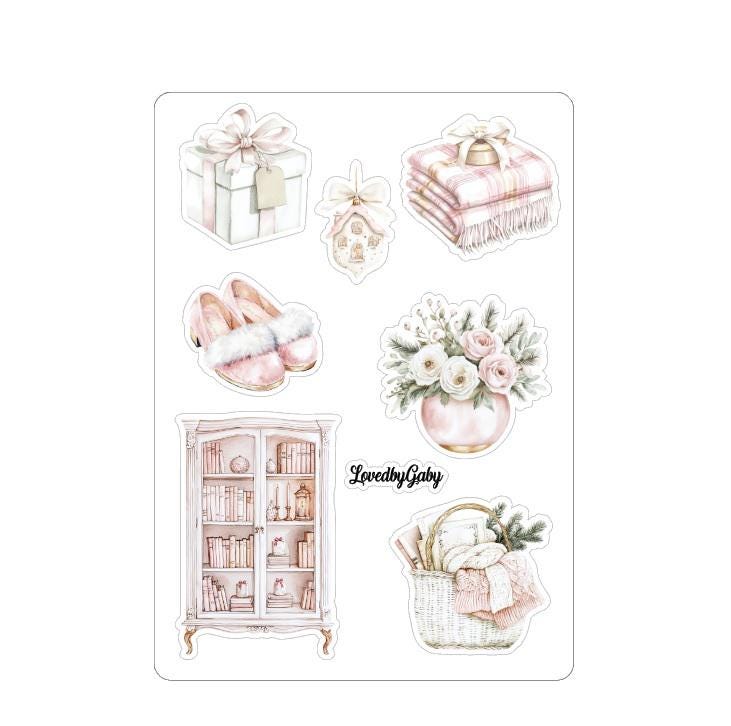 LovedbyGaby stickers Blush christmas