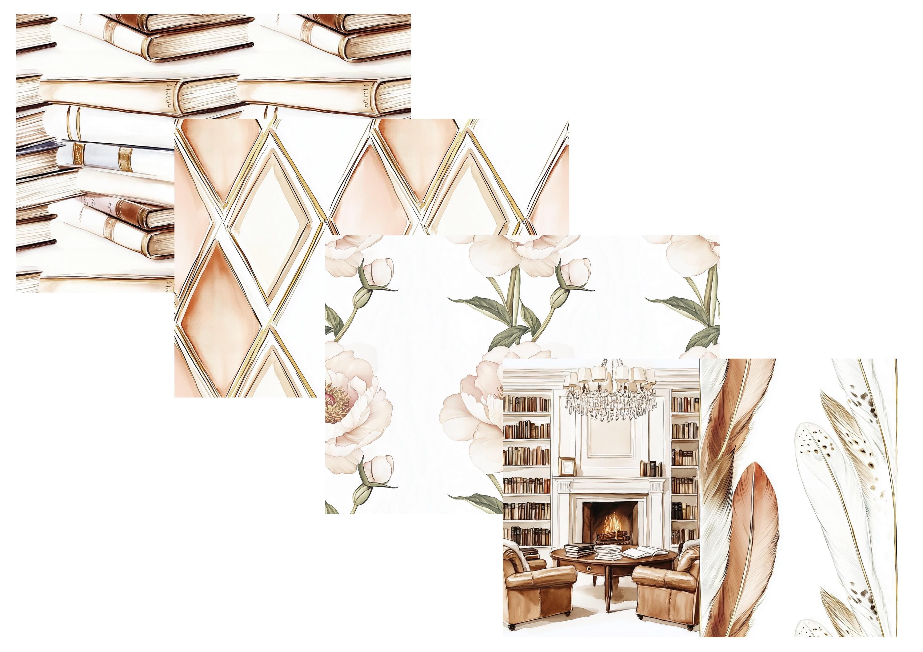 LovedbyGaby A4 journalpapier set Book time