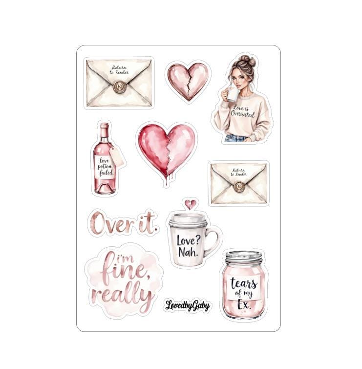 LovedbyGaby stickers Selflove / team single