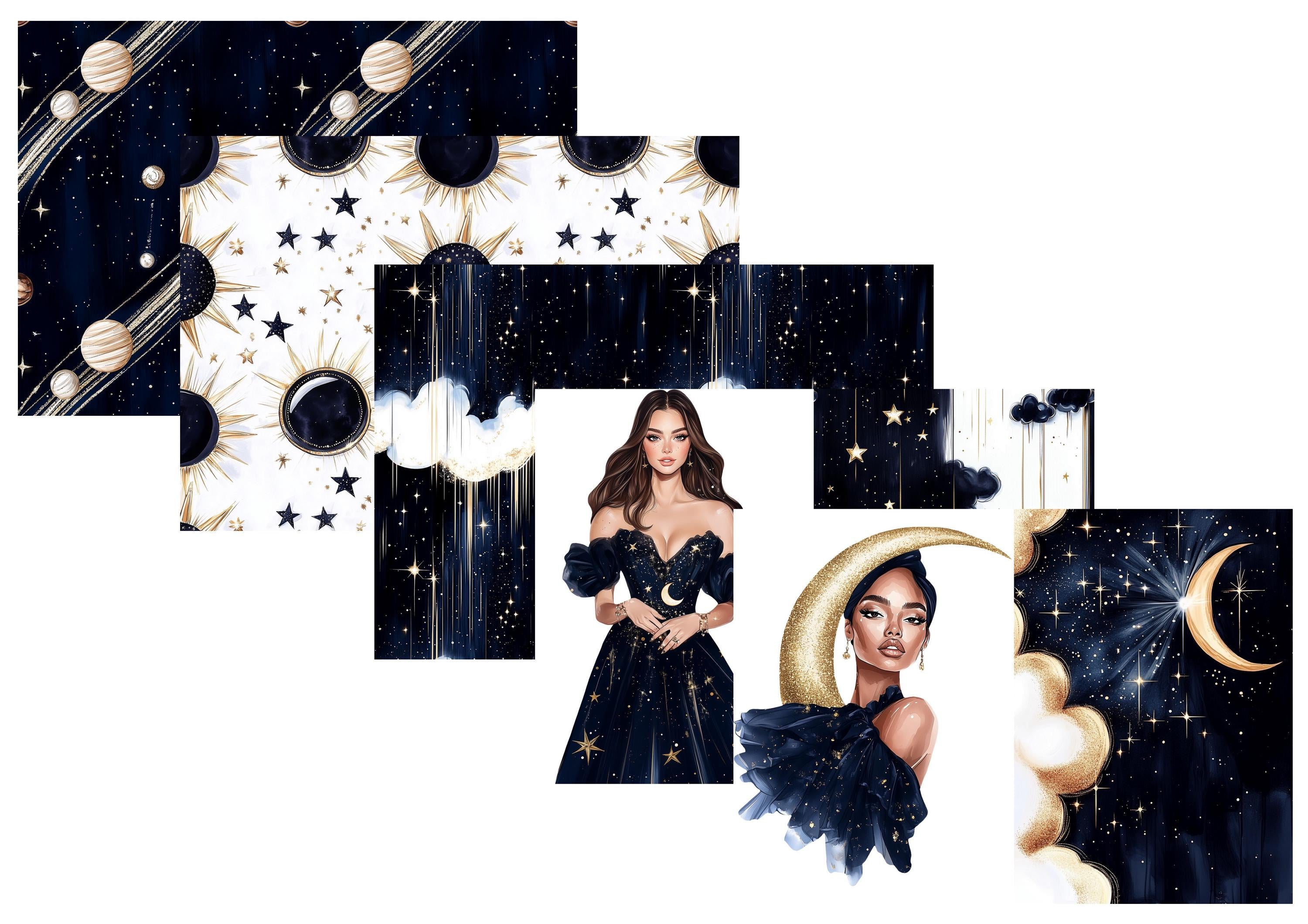 LovedbyGaby A4 journalpapier set Maangodin