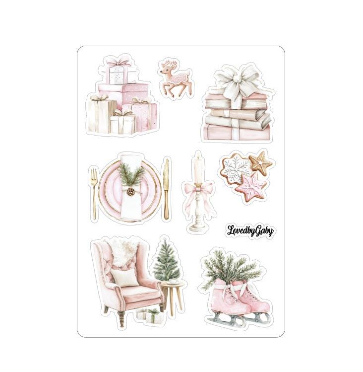 LovedbyGaby stickers Blush christmas