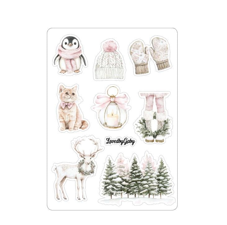 LovedbyGaby stickers Blush christmas