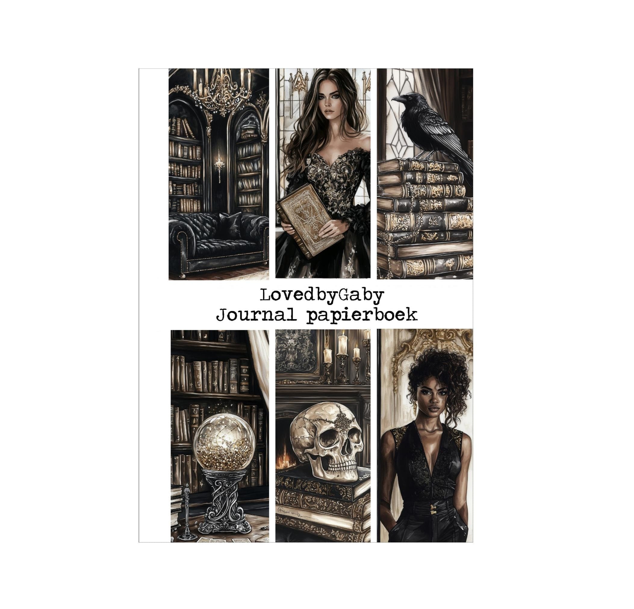 LovedbyGaby A5 journalpaper boek Dark library