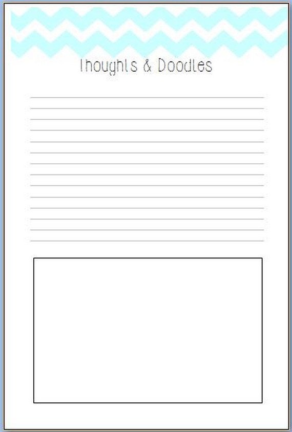Notepads "thoughts and doodles"