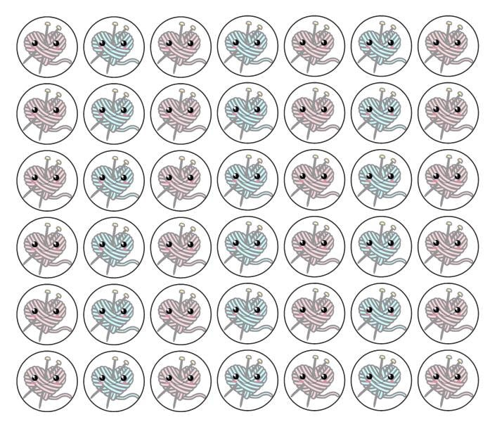 117 stickers sewing, crochet or knitting