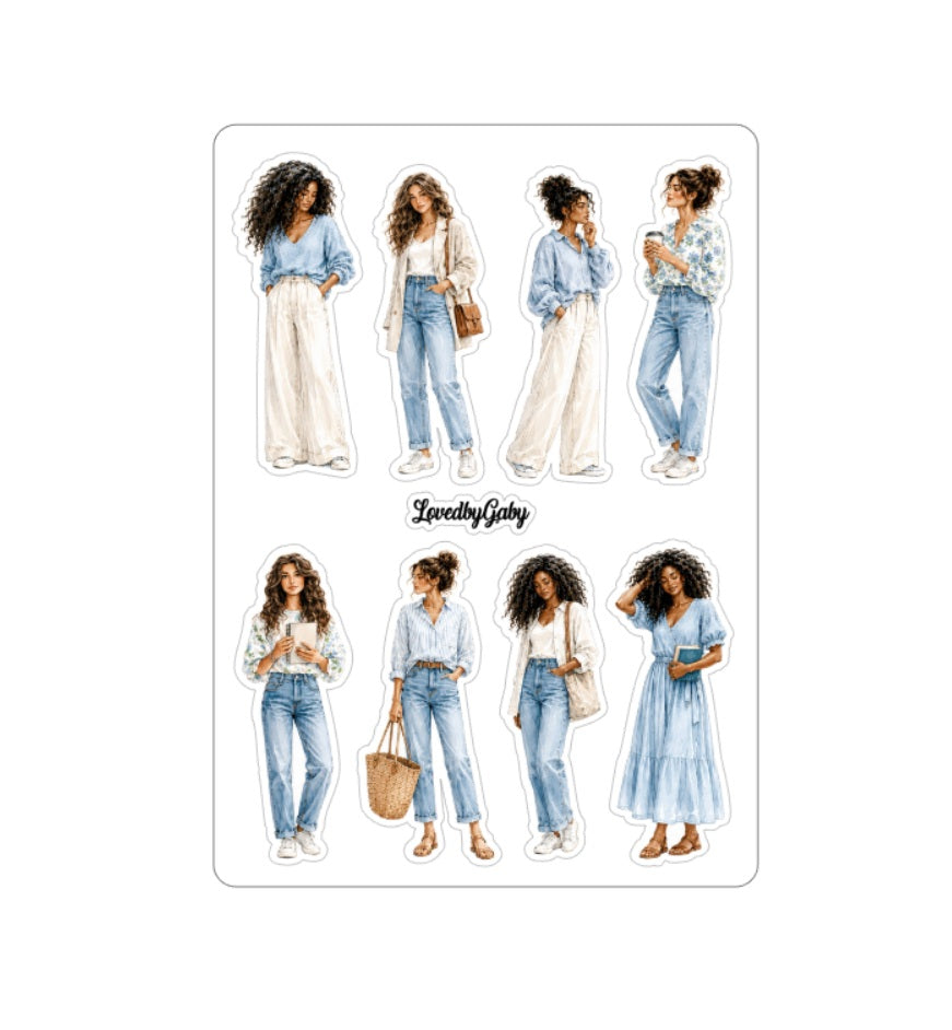 LovedbyGaby stickers "Journaling in jeans"