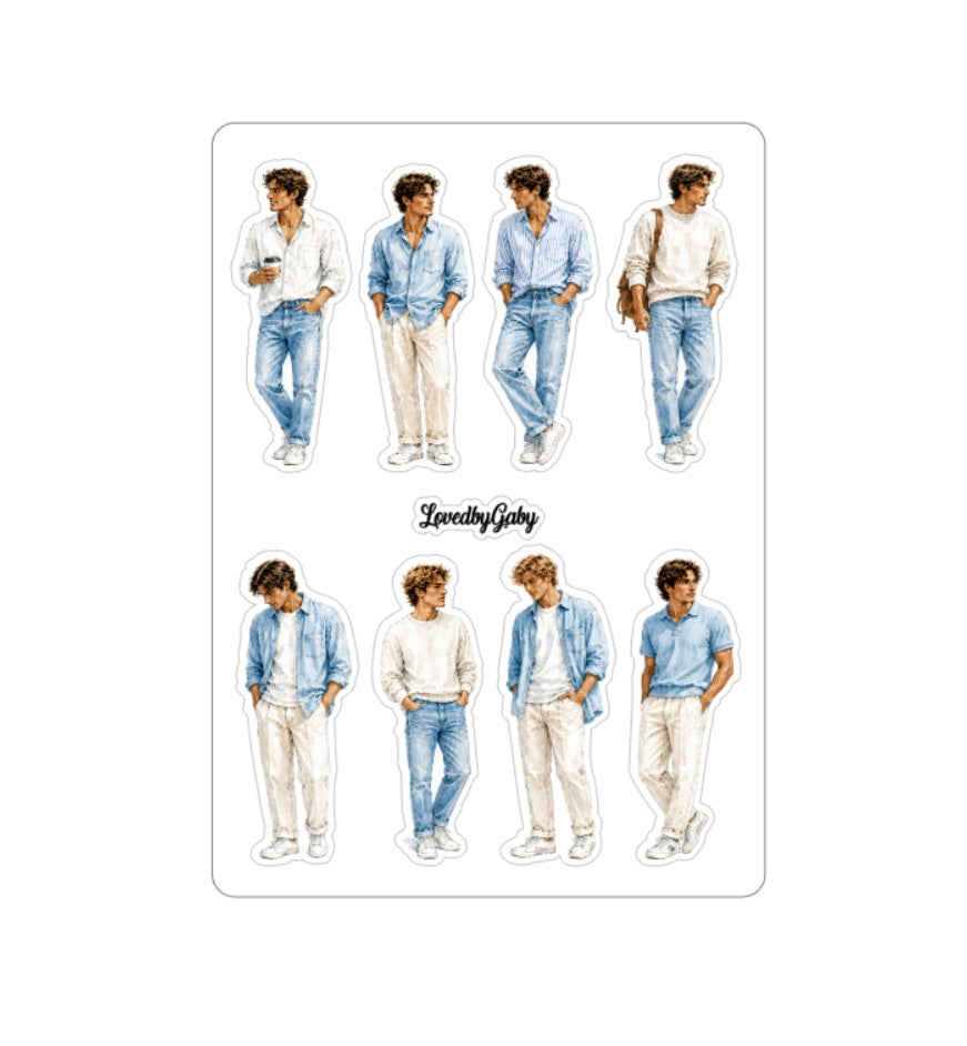 LovedbyGaby stickers "Journaling in jeans"
