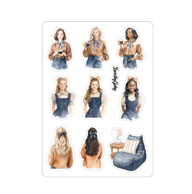 LovedbyGaby stickers Jeans and Coffee