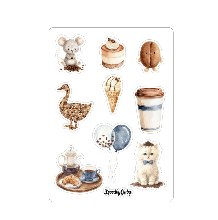 LovedbyGaby stickers Jeans and Coffee
