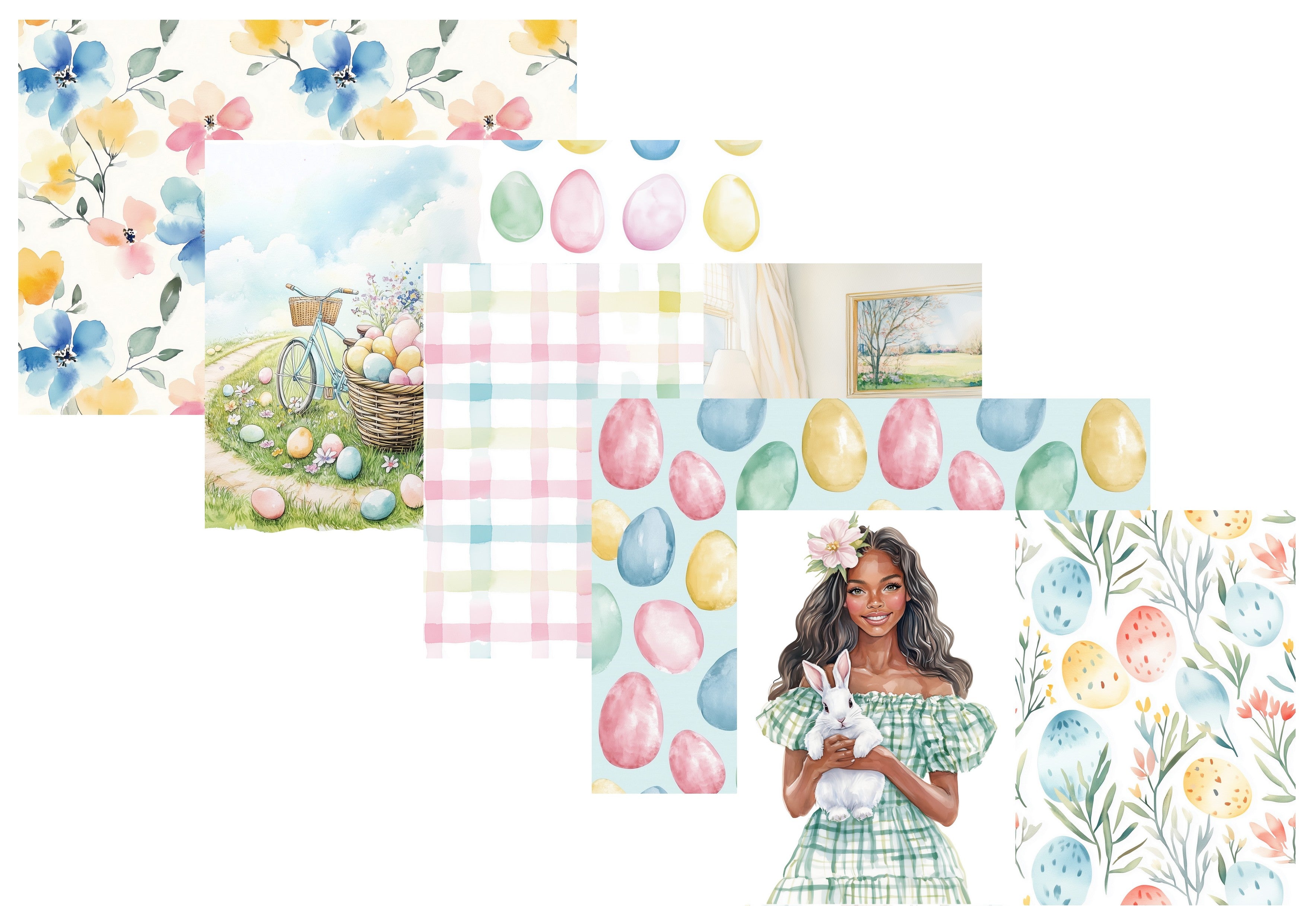 LovedbyGaby A4 journalpapier set Joyful easter