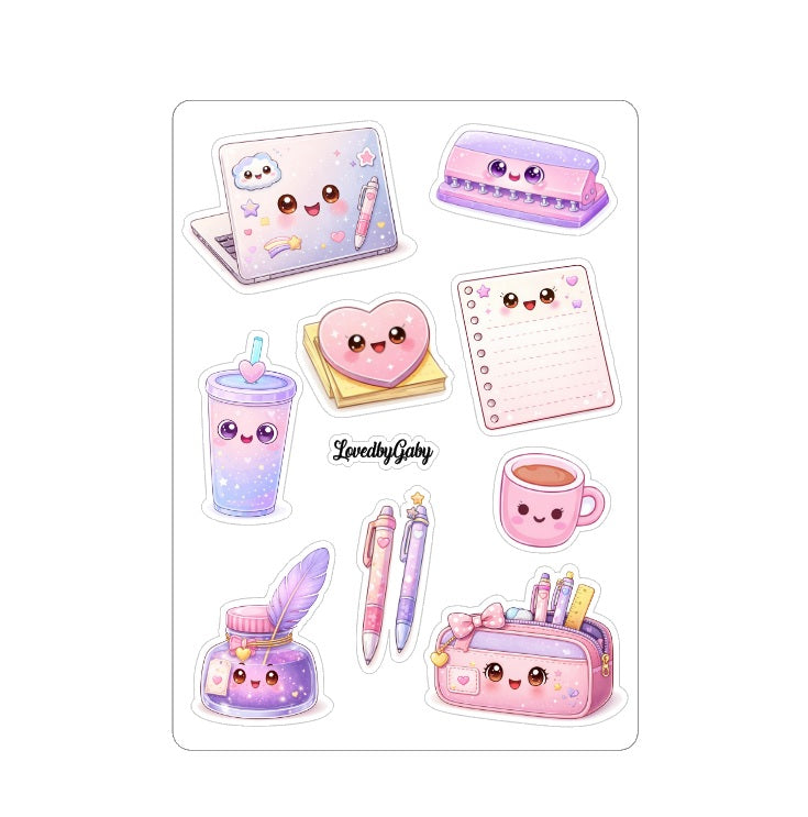 LovedbyGaby stickers Kawai stationery